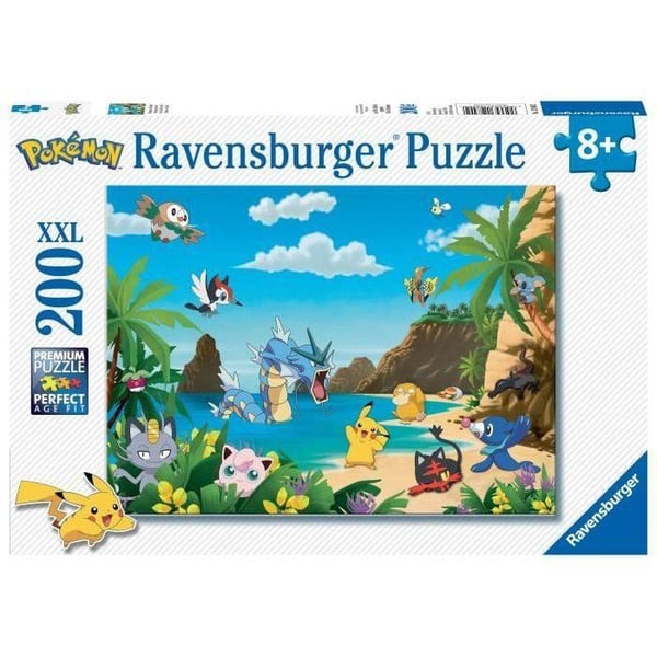 200 bitars XXL-pussel - Ravensburger - Fånga dem alla! - Pokémon - Tecknade serier och serier - 2 års garanti