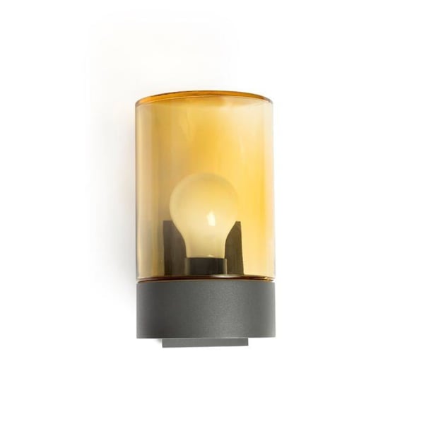 Vägglykta Lampa Mörkgrå Amber 2700K IP65 - Faro KILA