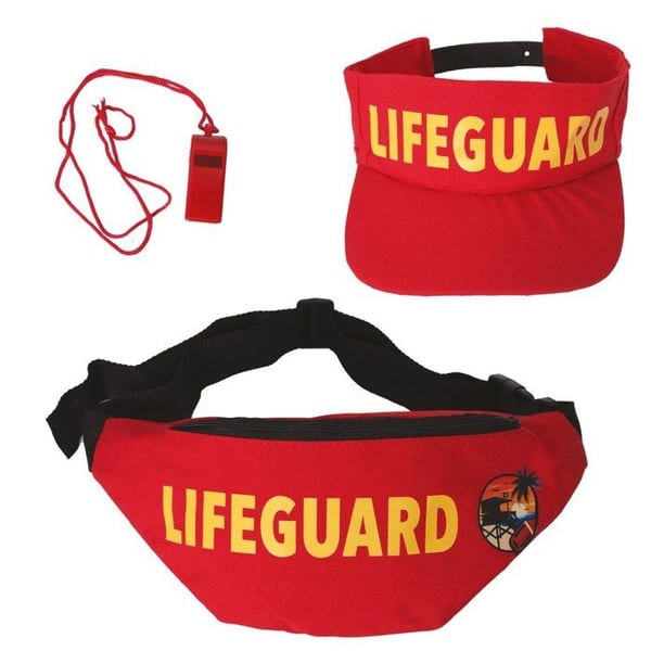 Set räddningsaccessoarer - PTIT CLOWN - 24388 - Färgglad visir - Bananväska - Visselpipa