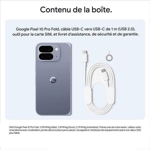 Smartphone Google Pixel 10 Pro Fold 256 GB Jade