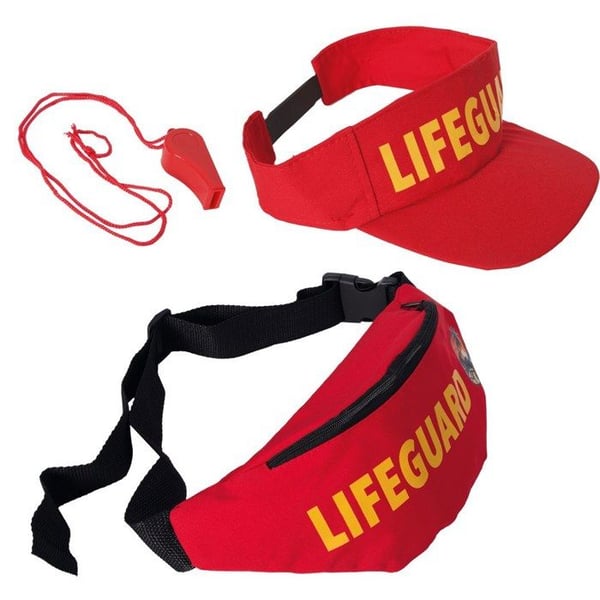 Set räddningsaccessoarer - PTIT CLOWN - 24388 - Färgglad visir - Bananväska - Visselpipa