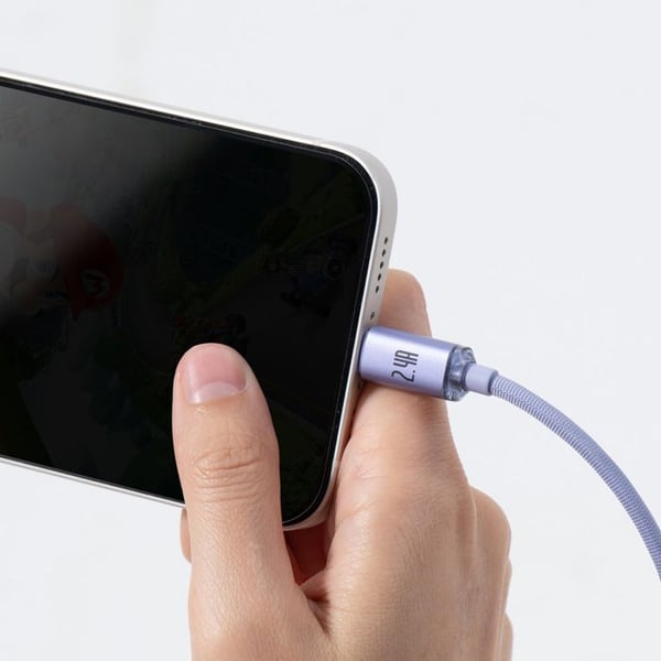 Lightning-kabel till USB Baseus 2M Lila