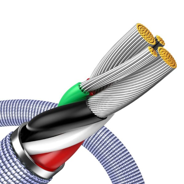 Lightning-kabel till USB Baseus 2M Lila
