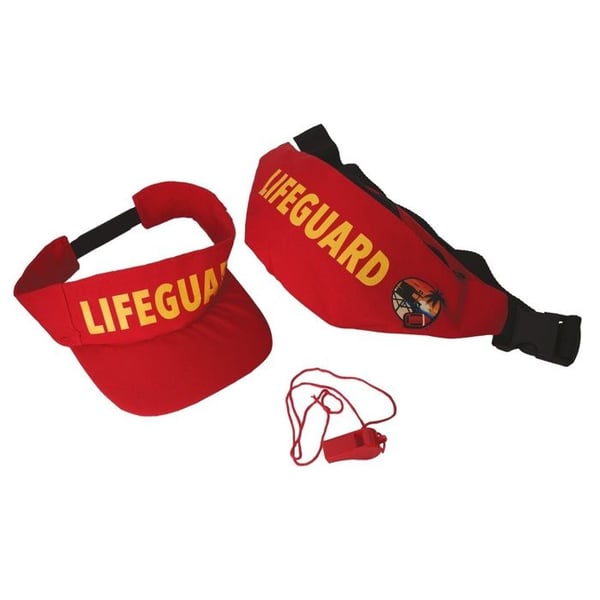 Set räddningsaccessoarer - PTIT CLOWN - 24388 - Färgglad visir - Bananväska - Visselpipa