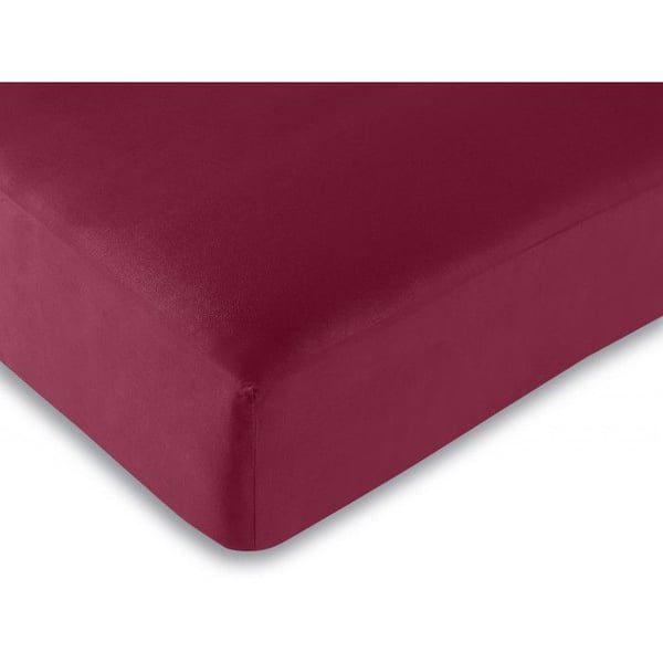 Drap housse Röd 180 x 200 cm / 100% bomull / 57 trådar/cm² "King size"