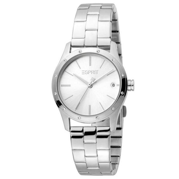 Montre Esprit ES1L223M0055 – Elegant och Nutida, Armband i Silverfärgad Rostfritt Stål, Kvartsrörelse