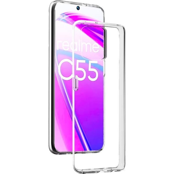 Coque - Bigben - RealMe C55 - Mjuk - Silikon - Transparent Coque - Bigben - RealMe C55 - Mjuk - Silikon - Transparent