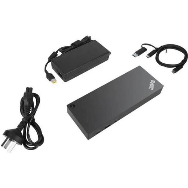 USB-C Dockingstation LENOVO ThinkPad Hybrid - 2 x HDMI, 2 x DP, GigE, 135 Watt