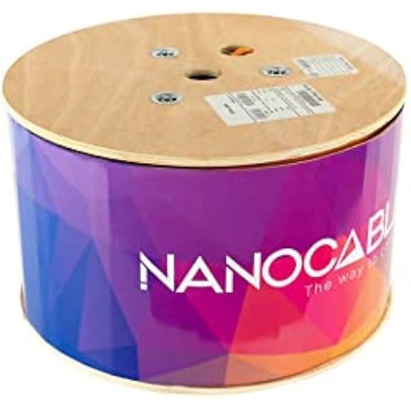 Nätverkskabel CAT.7 - NANO KABEL - 305 m - LSZH SFTP PIMF - AWG23 - Brandbeständig och låg rökutsläpp