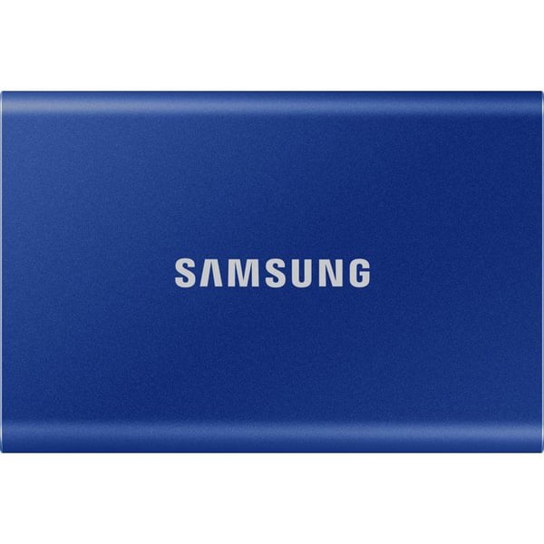 SAMSUNG - T7 Blå - Extern SSD - 2 To - USB 3.2 - Läshastighet upp till 1 050 Mo/s