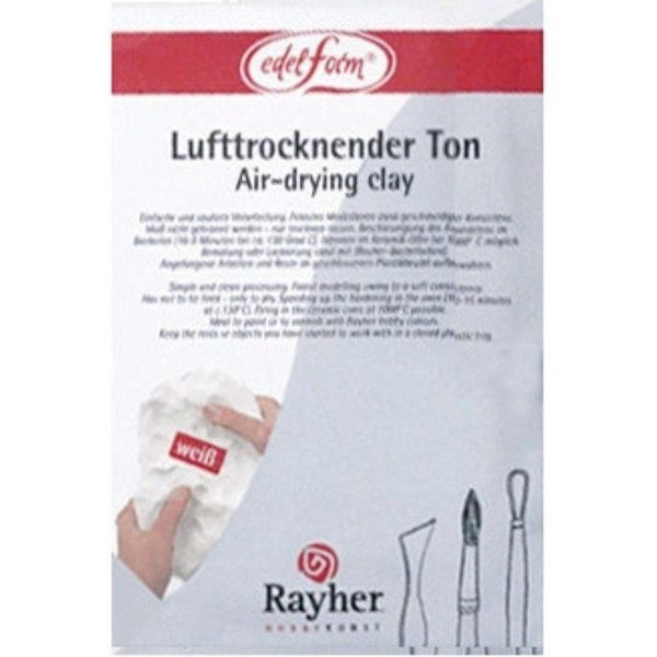 Torkande luftlera, 500g, vit