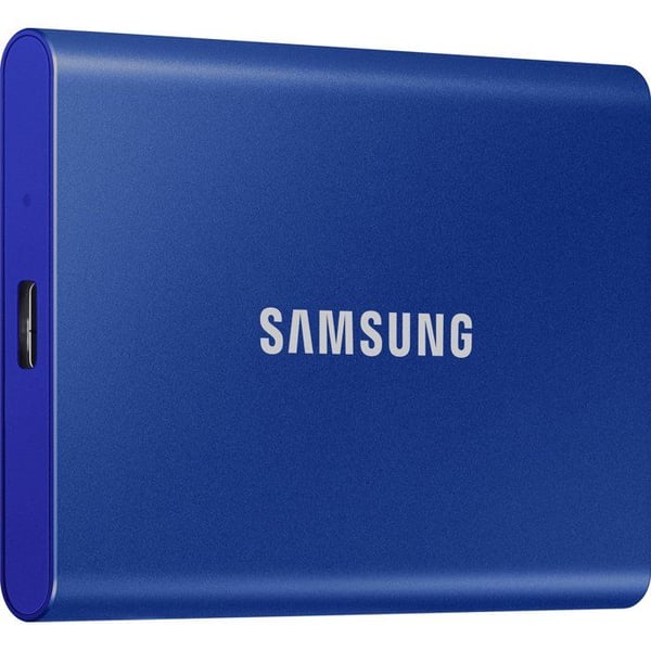 SAMSUNG - T7 Blå - Extern SSD - 2 To - USB 3.2 - Läshastighet upp till 1 050 Mo/s