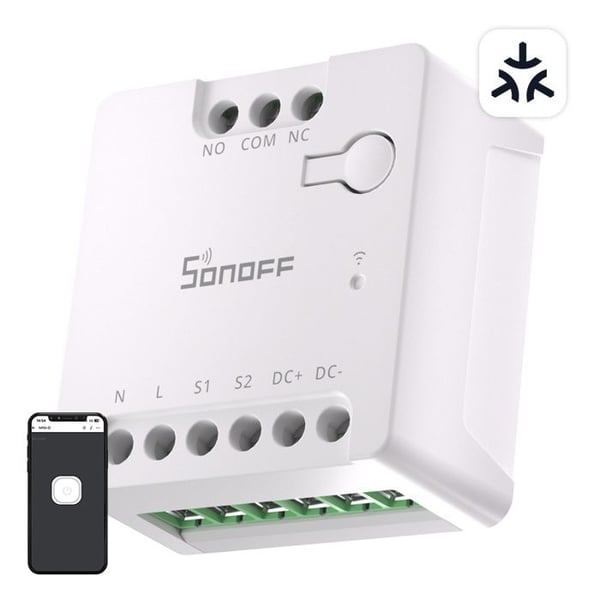 Wifi-strömbrytare - SONOFF - MINI-D - 12-48V - Torrkontakt - Inomhus