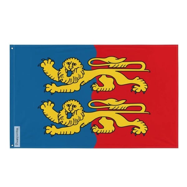 Flagga Manche – 64 x 96 cm – Hållbar Polyester – 2 Metallöglor – Inomhus / Utomhus – Pixelforma