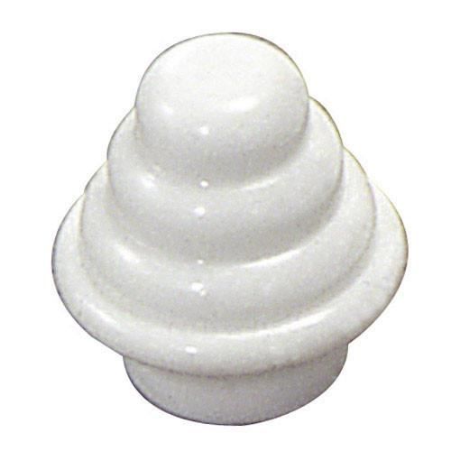 Utvändig gavelstång 12 mm Ø vit