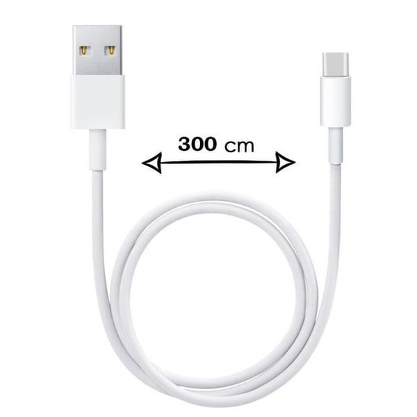 3 meter typ C-kabel för Samsung Galaxy A42 5G Snabbladdning-Dataöverföring