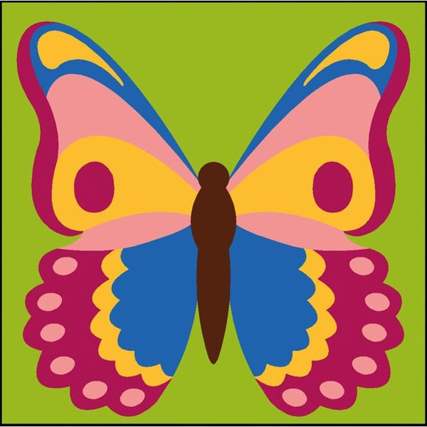 Kit Canevas Soudan Papillon 20x20 cm