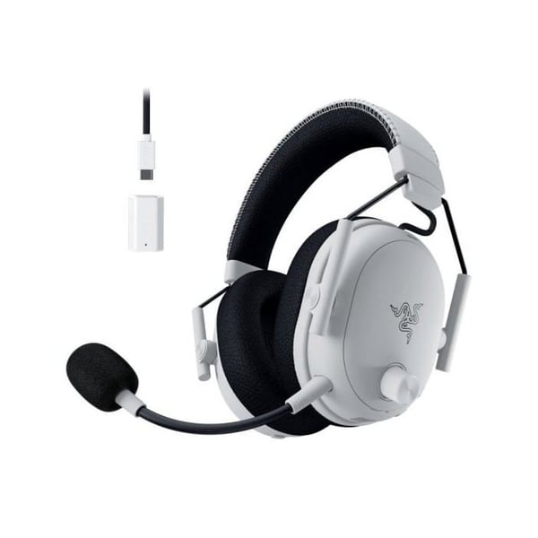 Razer BlackShark V3 Pro trådlösa hörlurar HyperSpeed ANC med THX rymdljud Vita