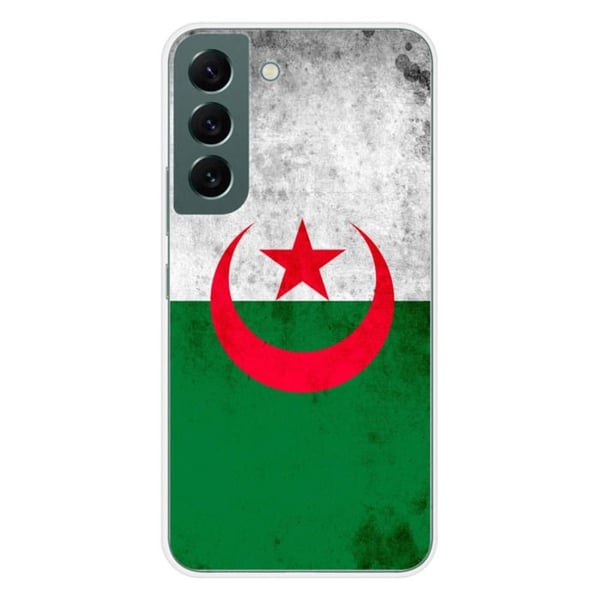 Siliconfodral - Kompatibel med Samsung Galaxy S22 - design med Algeriets flagga
