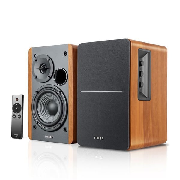Aktiva Högtalare - Edifier - R1280Ts - Subwoofer Utgång - Brun Färg - Trådad