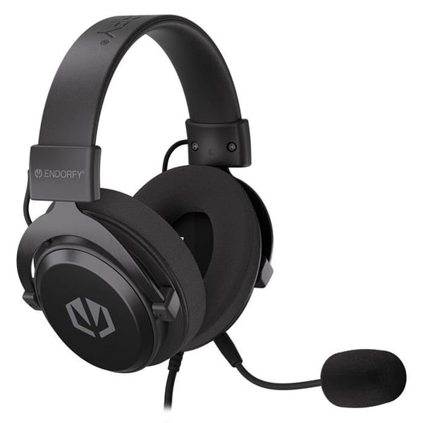 Spelheadset - ENDORFY - Viro Infra - 50 mm - Kabelanslutet - Öronkåpor i memoryskum