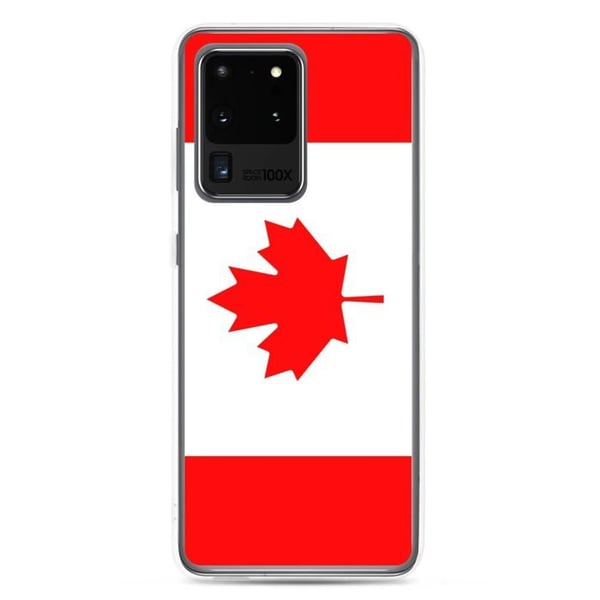 Mobilskal – Kanada Flagga – Kompatibel med Samsung Galaxy S23 Plus – Mjukt Fodral – Stöttålig och Slagtålig – Pixelforma