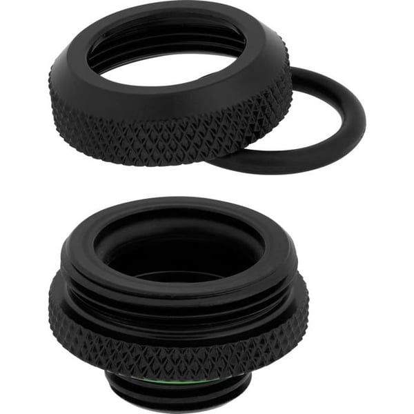 Corsair CX-9052008-WW kylande hårdvara tillbehör Svart (Hydro X Series XF Hardline 14 mm svarta beslag - Fyrpack [
