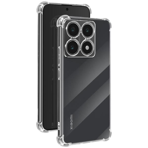 Halvstyv skal - AVIZAR - Xiaomi 14T - Stöttålig - Förstärkta hörn - Transparent