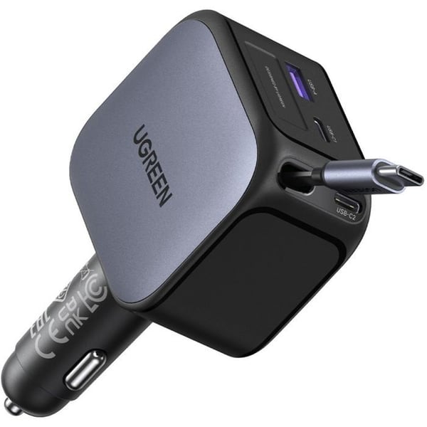 Bilugnare - UGREEN - 145W - Med uttagbar kabel
