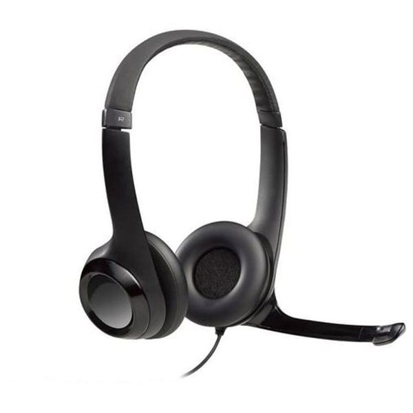 Hörlurar - Trådad - Logitech - H390 - USB - Störningsskydd - Svart