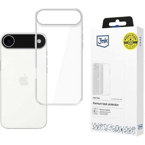 Cover - 3MK - ClearCase - Transparent - iPhone 17 Air - Diskret og effektiv beskyttelse Cover - 3MK - ClearCase - Transparent - iPhone 17 Air - Diskret og effektiv beskyttelse