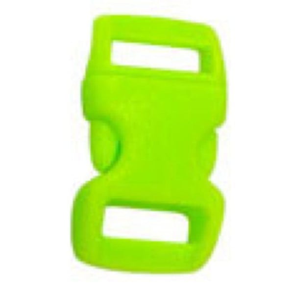 Créacord - Plastklämmor (ideal för Créacord) 3 x 1,5cm Grön x10