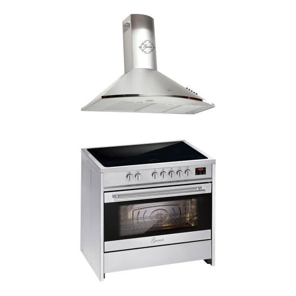Induktionshäll - GURARI - GCH E 913 X - 90 cm - 5 induktionszoner - XXL Ugn 121L