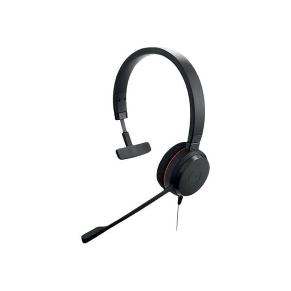 Jabra Evolve 20 Hörlurar över örat trådbundna Mono svart Brusreducering, Mikrofonens brusreducering