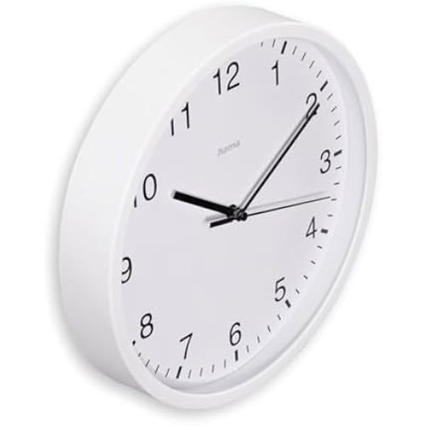 Väggklocka - HAMA - Elba - Tystgående - Ø 25 cm - Kontemporär Design
