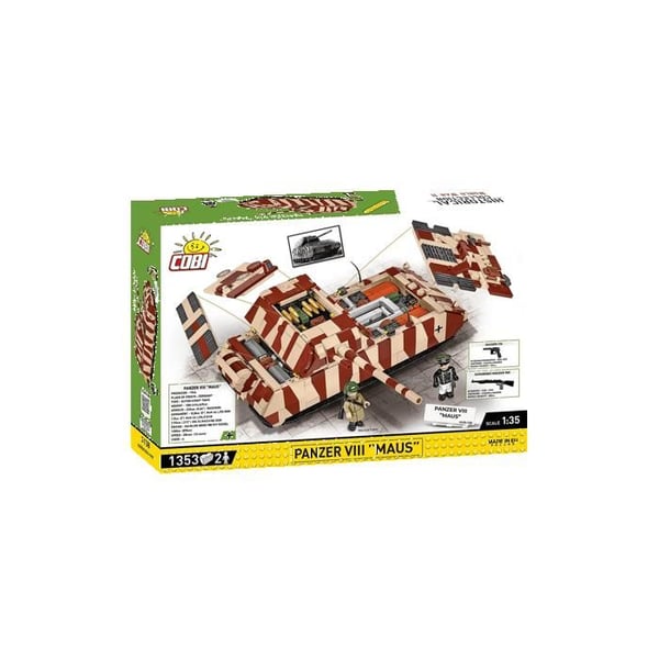 Byggset - COBI - Panzer VIII Maus - 1353 bitar - 1:35 - Brun