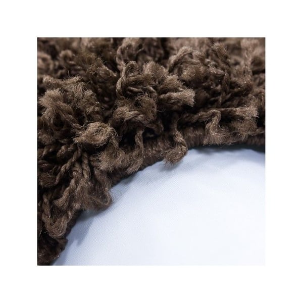 Mjuk och fluffig Shaggy matta 30 mm för vardagsrum och sovrum (Dimension: 300x400 cm - Färg: Brun)