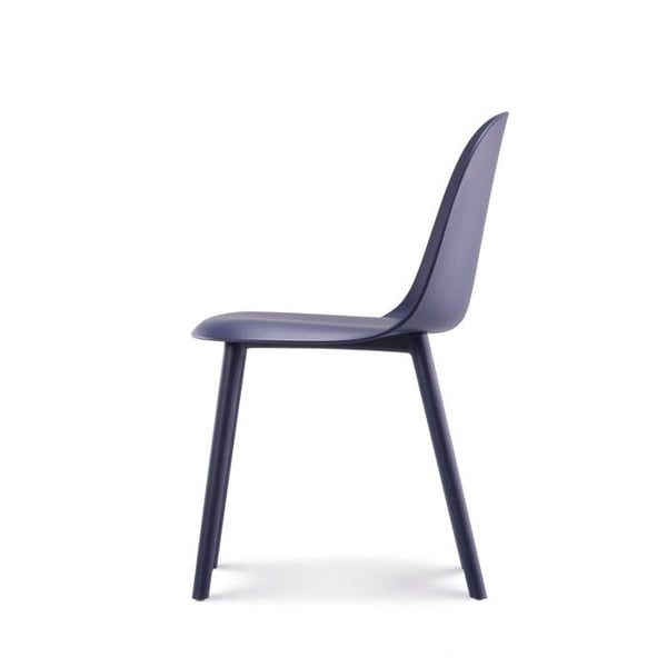Designstol MILO i petrolblått resin