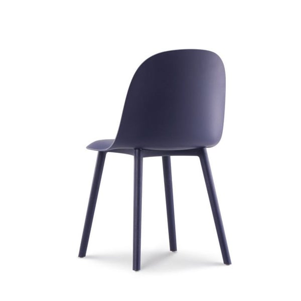 Designstol MILO i petrolblått resin