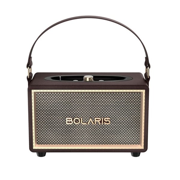 Bluetooth-högtalare 5.3 Lincoln Trådlös 40W Batteritid 10h med Brun Axelband Bluetooth-högtalare 5.3 Lincoln Trådlös 40W Batteritid 10h med Brun Axelband
