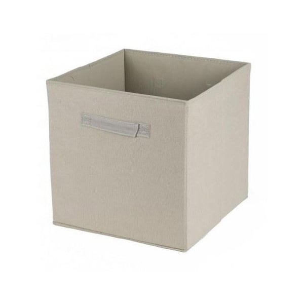 Förvaringskorg - URBAN LIVING - Kuddig sammet - 29 liter - Fällbar - Beige