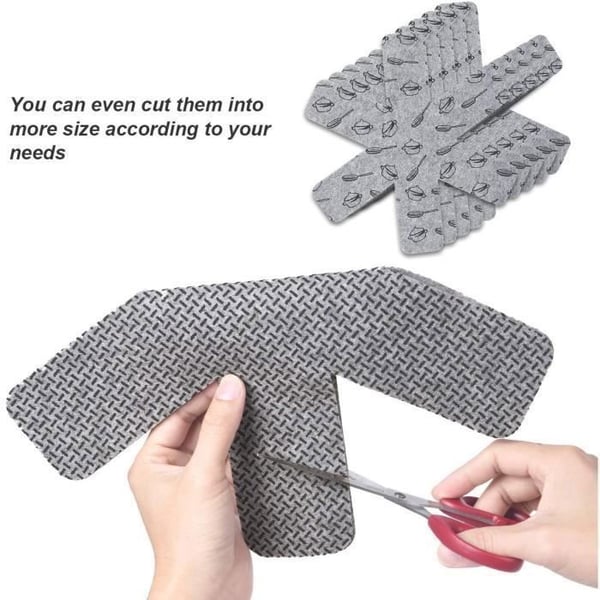 Grill-separator - Pannskydd - 12 delar - Grå - Nonwoven