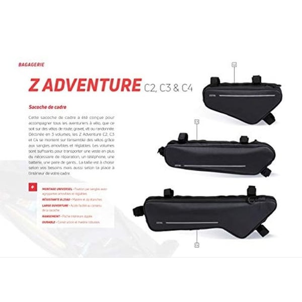 Cykelramme taske - ZEFAL - Z Adventure C4 - Vandtæt - Letvægts - 4,2 l