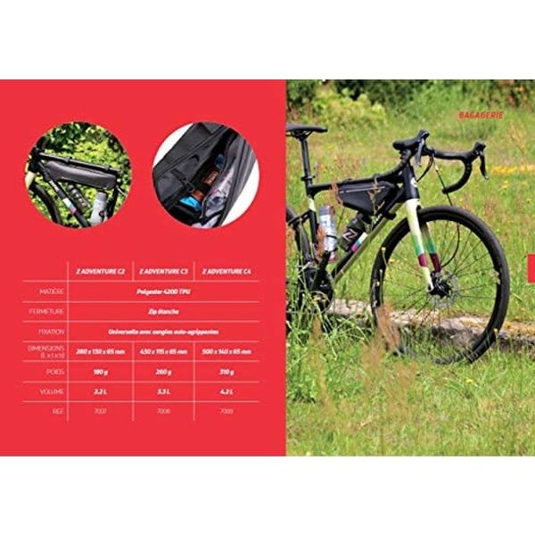 Cykelramme taske - ZEFAL - Z Adventure C4 - Vandtæt - Letvægts - 4,2 l
