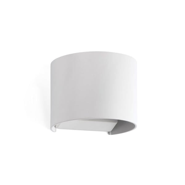 Vit trädgårdsvägglampa - FARO - Sunset - LED - 2 glödlampor
