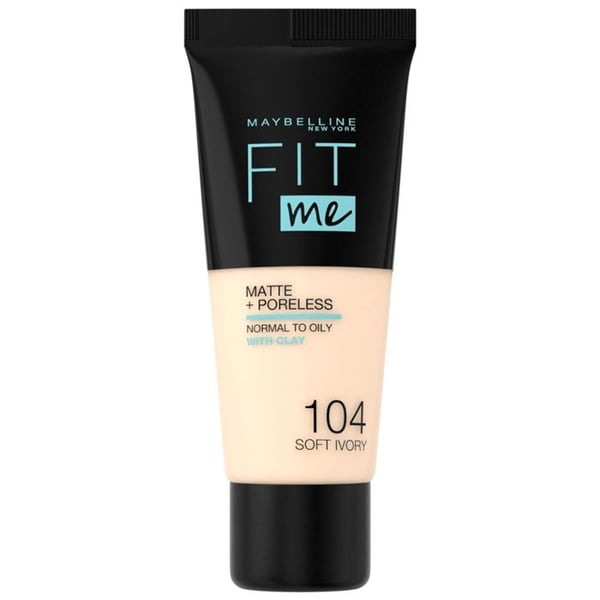 Foundation - Maybelline - Fit Me - 104 Soft Ivory - 30ml - Normal till fet hud