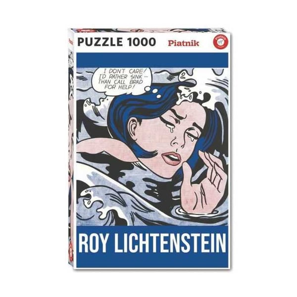 Pussel 1000 bitar Piatnik Roy Lichtenstein Drowning Girl blå