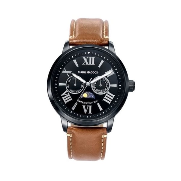 Klocka - MARK MADDOX - Mod. CASUAL HC6019-53 - Rostfritt stål - Armband i polyuretan - 42 mm