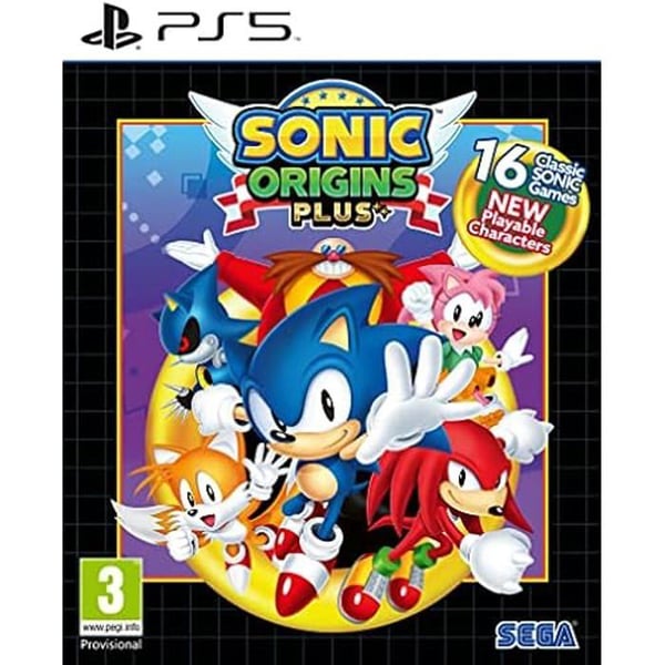 Videospel - SEGA - Sonic Origins Plus - Premium fysisk utgåva - 16 klassiska titlar - PS5