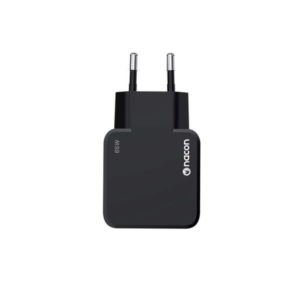 Nacon strömadapter för att ladda Switch och Switch 2 | 65 watt | medföljande USB-C till USB-C laddningskabel